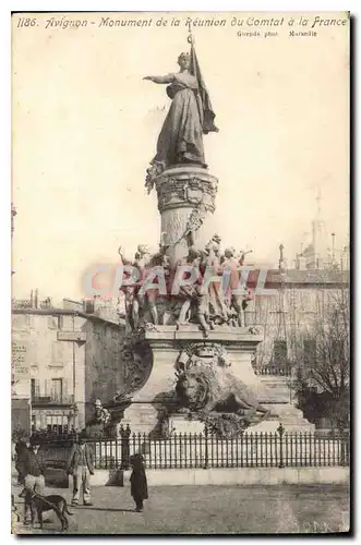 Cartes postales Avignon Monument de la Reunion du Comtat a la France