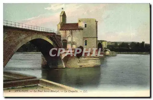 Cartes postales Avignon Le Pont Saint Benezet La Chapelle