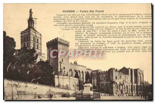 Cartes postales Avignon Palais des Papes