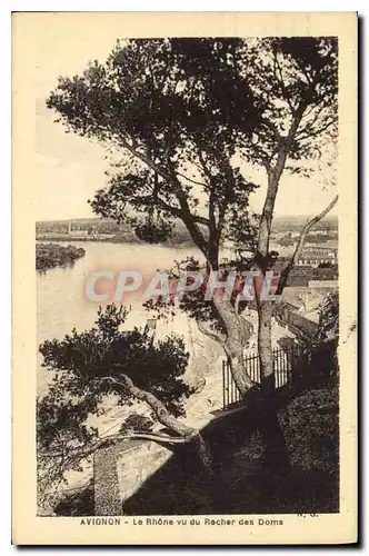 Ansichtskarte AK Avignon Le Rhone vu du Rocher des Doms