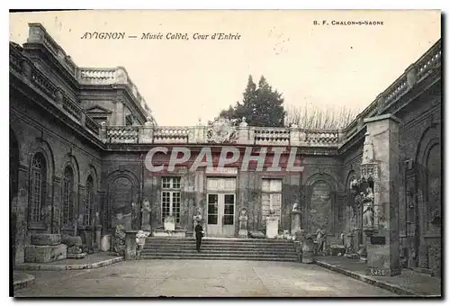 Cartes postales Avignon Musee Calvel Cour d'Entree