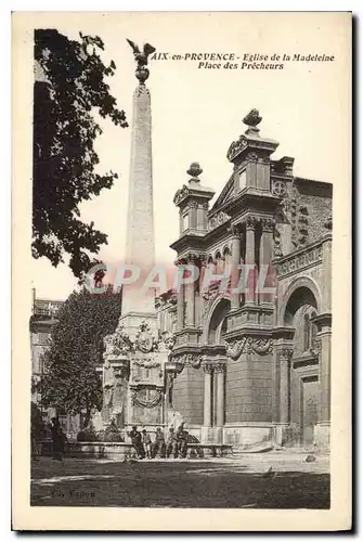 Cartes postales Aix en Provence Eglise de la Madeleine Place des Precheurs