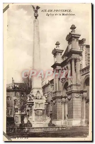 Cartes postales Aix en Provence Eglise de la Madeleine