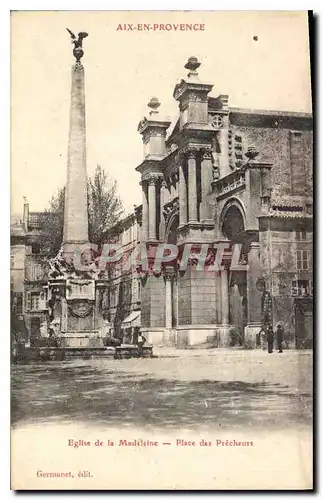 Cartes postales Aix en Provence Eglise de la Madeleine Place des Precheurs