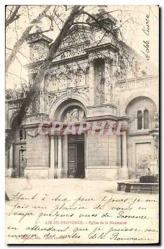 Cartes postales Aix en Provence Eglise de la Madeleine