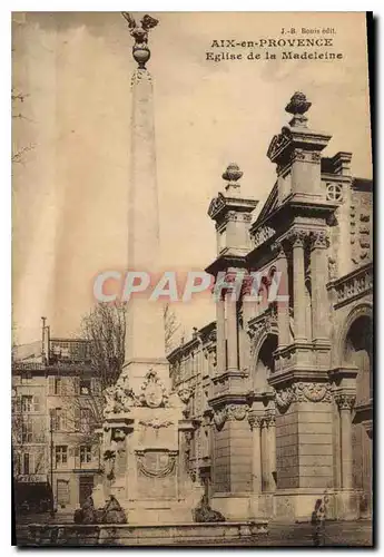 Cartes postales Aix en Provence Eglise de la Madeleine