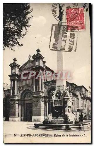 Cartes postales Aix en Provence Eglise de la Madeleine