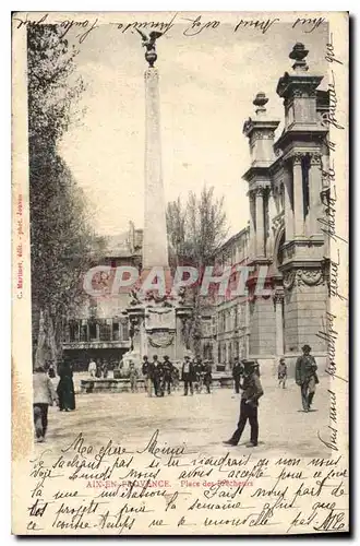 Ansichtskarte AK Aix en Provence Place des Precheurs