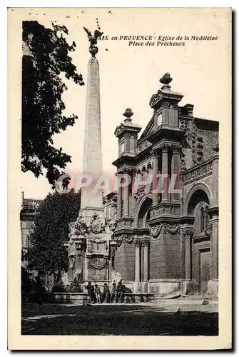 Cartes postales Aix en Provence Eglise de la Madeleine Place des Precheurs