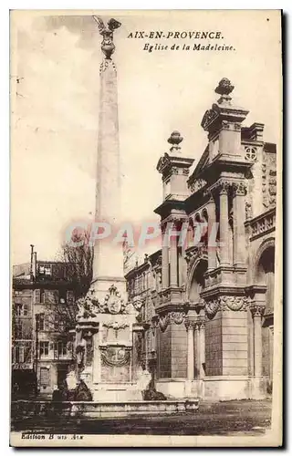 Cartes postales Aix en Provence Eglise de la Madeleine