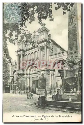 Cartes postales Aix en Provence Eglise de la Madeleine