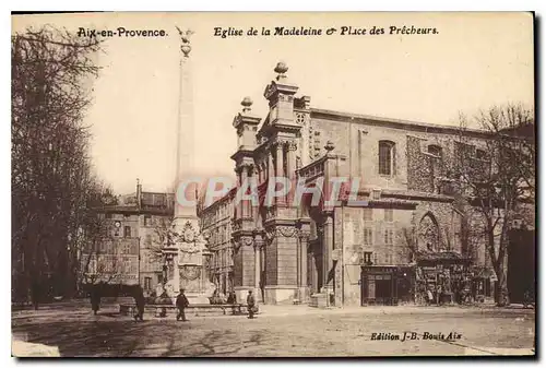 Cartes postales Aix en Provence Eglise de la Madeleine Place des Precheurs