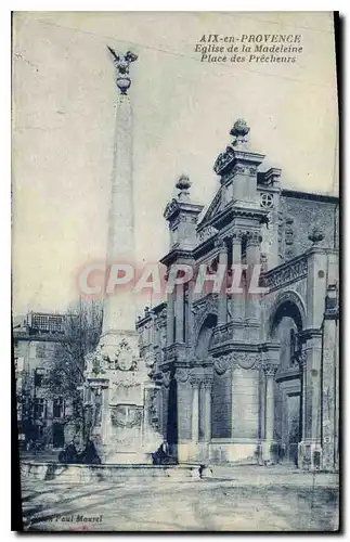 Cartes postales Aix en Provence Eglise de la Madeleine Place des Precheurs