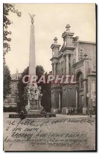 Cartes postales Aix en Provence Eglise de la Magdeleine Fontaine des Precheurs