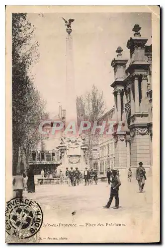 Ansichtskarte AK Aix en Provence Place des Precheurs