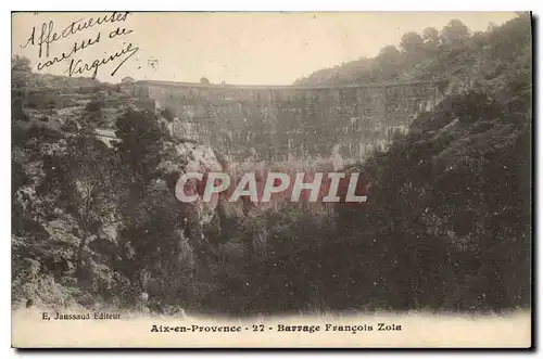 Cartes postales Aix en Provence Barrage Francois Zola et Ste Victoire