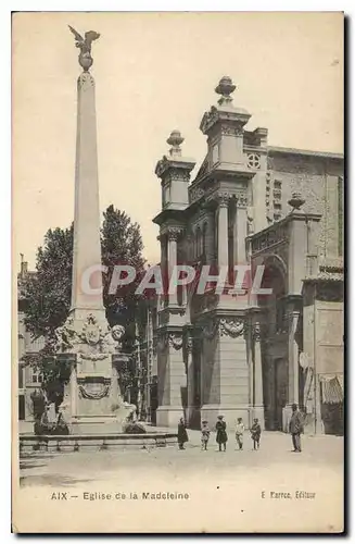 Cartes postales Aix Eglise de la Madeleine