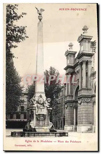 Cartes postales Aix en Provence Eglise de la Madeleine Place des Precheurs