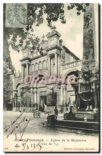 Cartes postales Aix en Provence Eglise de la Madeleine