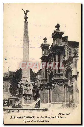 Cartes postales Aix en Provence La Place des Precheurs Eglise de la Madeleine