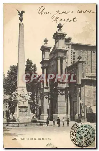 Cartes postales Aix Eglise de la Madeleine