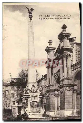 Cartes postales Aix en Provence Eglise Sainte Madeleine