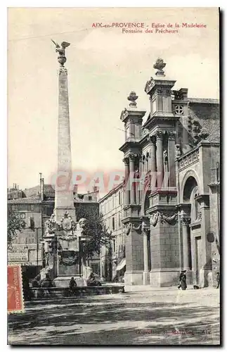 Cartes postales Aix en Provence Eglise de la Madeleine Fontaine des Precheurs