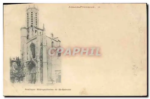 Ansichtskarte AK Aix en Provence Basilique Metropolitaine de St Sauveur