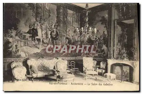 Cartes postales Aix en Provence Archeveche Le Salon des Gobelins