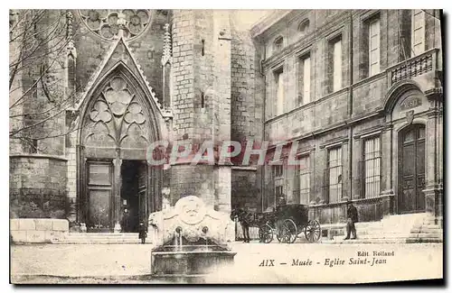 Cartes postales Aix Musee Eglise Saint Jean