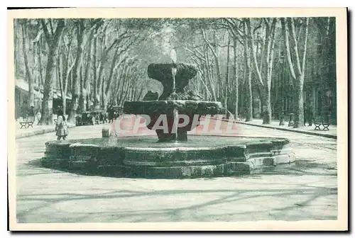 Cartes postales Aix en Provence Fontaine des Neuf Canons