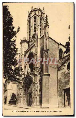 Ansichtskarte AK Aix en Provence Cathedrale Saint Sauveur