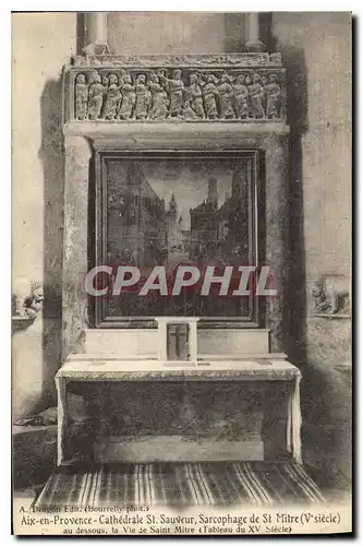 Cartes postales Aix en Provence Cathedrale St Sauveur Sarcophage de St Mitre