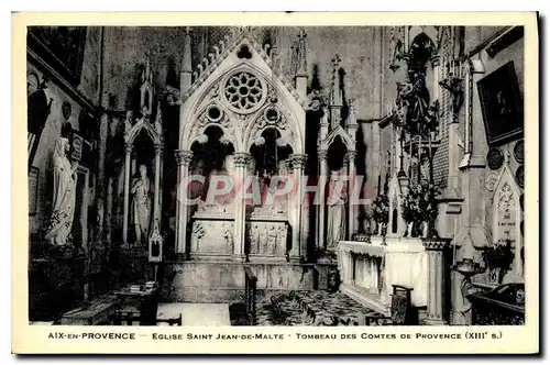 Cartes postales Aix en Provence Eglise Saint Jean de Malte Tombeau des Comtes de Provence XIII S