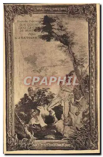 Cartes postales Musee des Tapisseries d'Aix Don Quichotte dans la de Mont d'apres C J Natoire