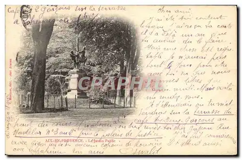 Cartes postales Aix en Provence le jardin Public