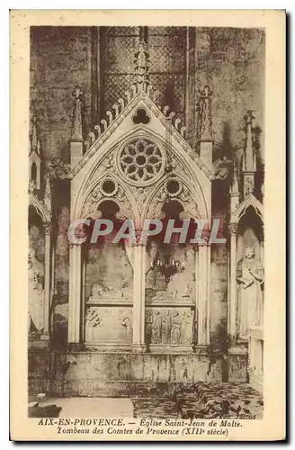 Cartes postales Aix en Provence Eglise Saint Jean de Malte Tombeau des Comtes de Provence XIII siecle