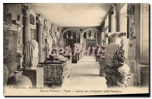 Cartes postales Aix en Provence Musee Galerie des Antiquites Gallon Romaines