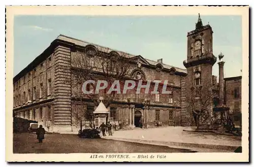 Cartes postales Aix en Provence hotel de Ville