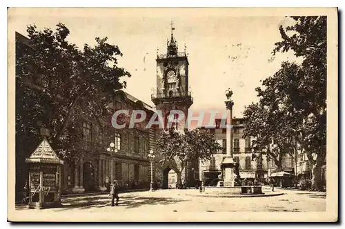 Cartes postales Aix en Provence B du R l'hotel de ville et la place