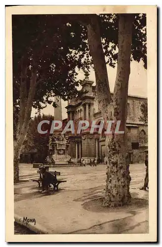 Cartes postales Les Petits Tableaux de Provence Aix en Provence la place des Precheurs et l'eglise Ste Marie Mad