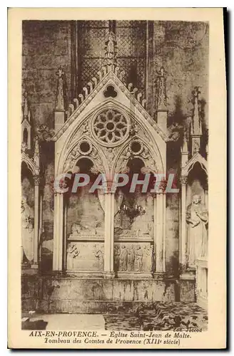 Cartes postales Aix en Provence Eglise Saint Jean de Malte Tombeau des Comtes de Provence XIII siecle