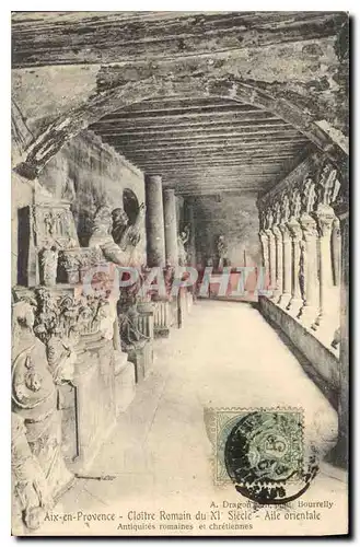 Cartes postales Aix en Provence Cloitre Romain du XI siecle Aile Orientale Antiquites romaines et chretiennes