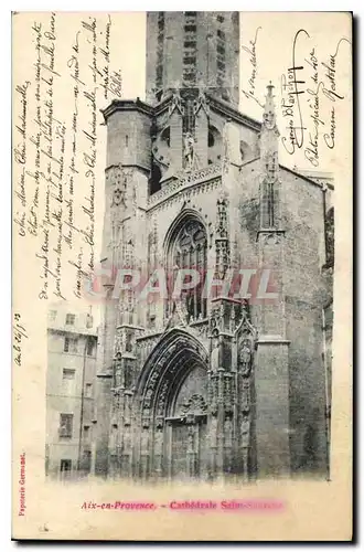 Ansichtskarte AK Aix en Provence Cathedrale Saint Sauveur