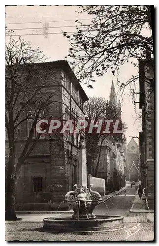Cartes postales Aix en Provence Fontaine des 4 Dauphins