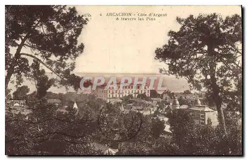 Cartes postales Arcachon Cote d'Argent a travers les Pins