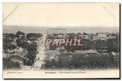 Cartes postales Arcachon vue generale Prise du Casino