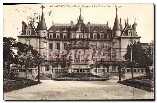 Cartes postales Arcachon Cote d'Argent le Casino de la Plage