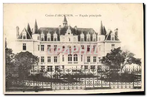 Cartes postales Casino d'Arcacho facade Principale