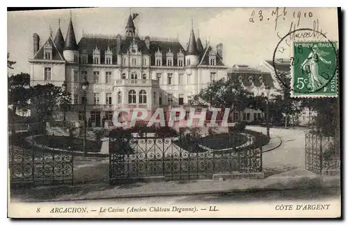 Ansichtskarte AK Arcachon le Casino Ancien Chateau Deganne